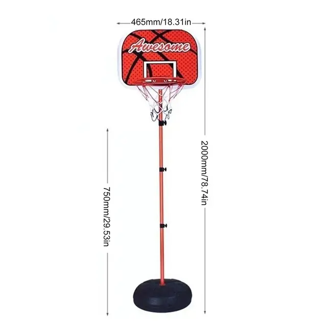 Basketball Hoop And Stand Adjustable Height Outdoor Backyard Basketball Games Mini Toys Portable Basketball System 6