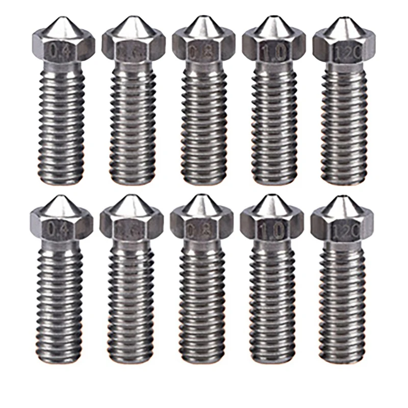 3D Printer Accessories for E3D Hardened Steel Volcanic Nozzle 1.75mm 10Sets
