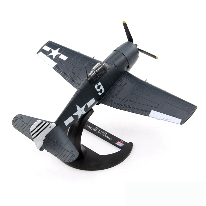

1/72 WWII USA Grumman F6F Hellcat 1945 Fighters Planes Diecast Airplane Model for Collection