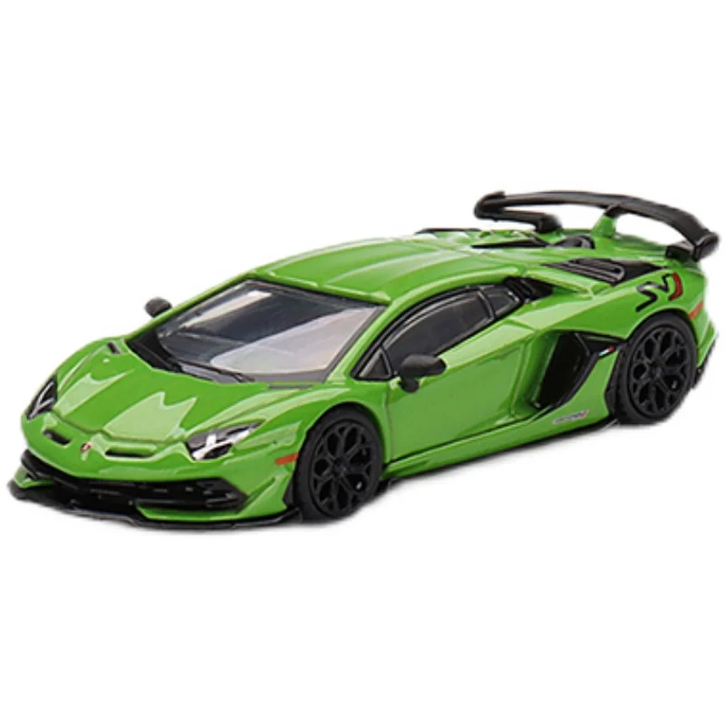 Купить MINI GT 1:64 Lambor шторка SVJ Verde Mantis модель автомобиля из сплава