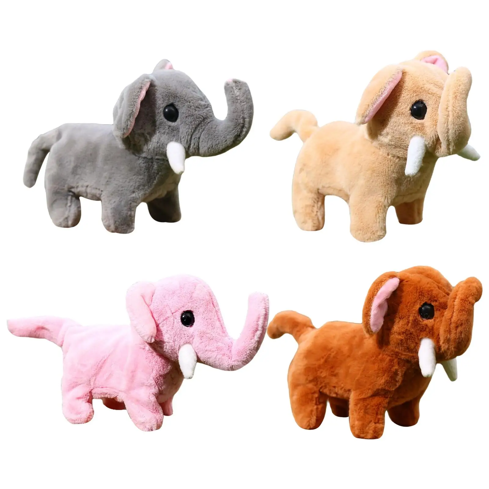 

Soft Electronic Pet Elephant Interactive for Birthday Gifts Boys Girls Baby