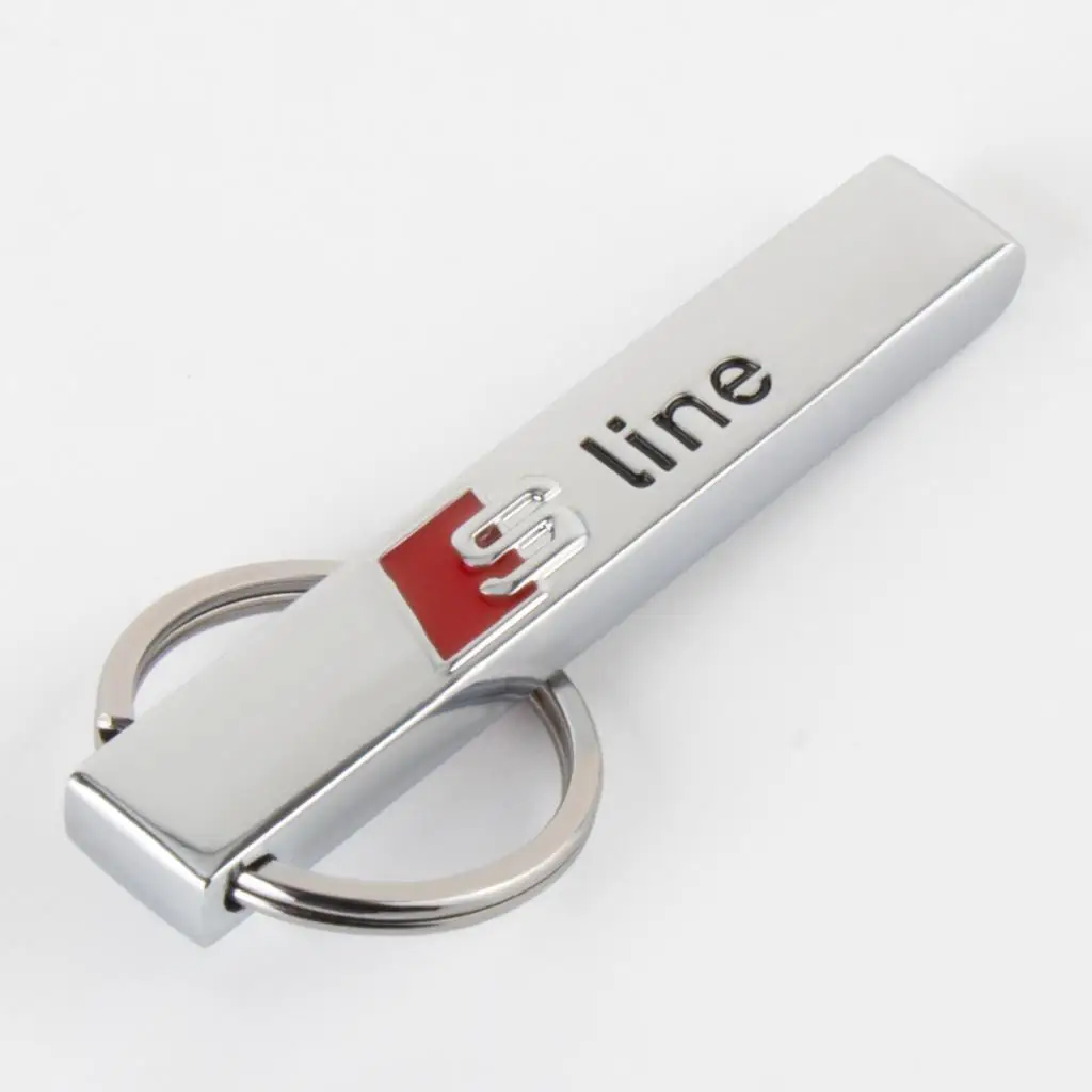 3D Металлический Авто Брелок Автозапчасти Значок Аксессуары Для Audi Sline A4 B8 B6 B7 A3 8V A6