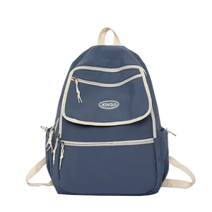 Student Casual Backpack For Teenage Girls Men Nylon Fashion College 2022 New School Bags Women Unise