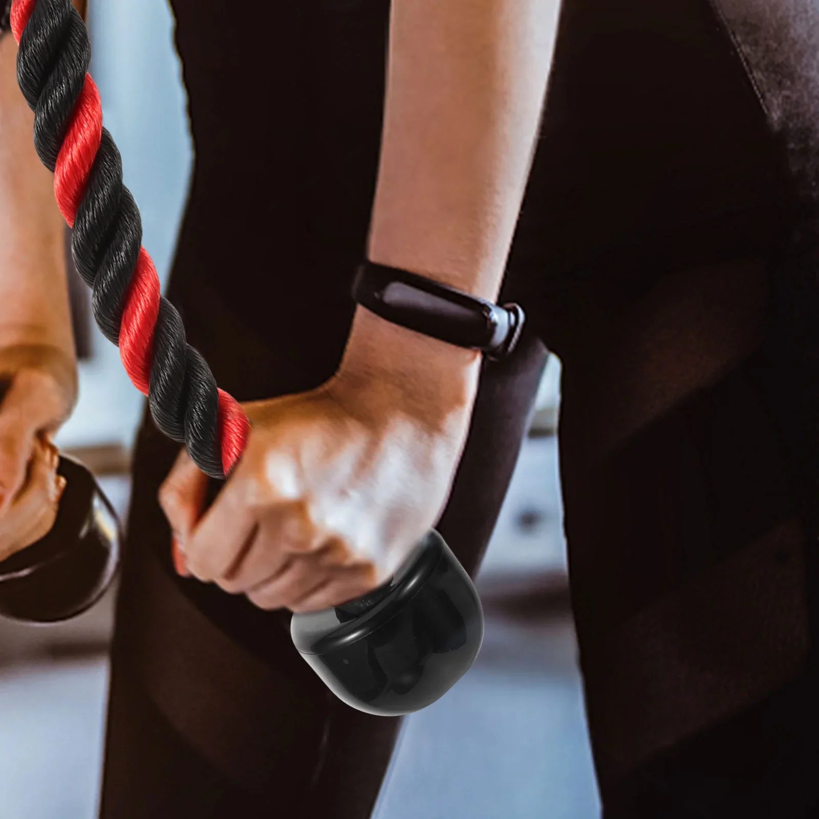 Съемник Кабельные насадки Тренажерный зал Фитнес-тренировочная веревка Ручка