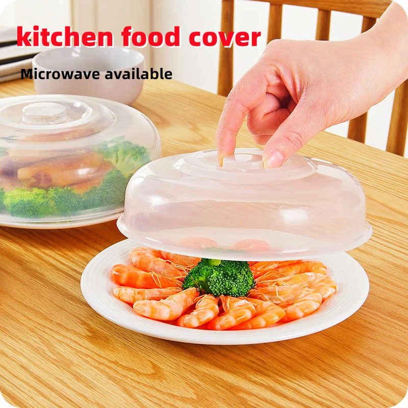 

Universal Food Cover Transparent Microwave Oven Bowl Splash-proof Cover Cookware Dish Lid Seal Fresh Keeping Cap Kitchen Utensil