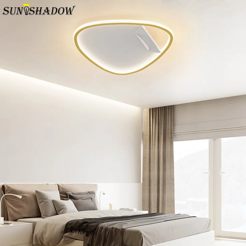 

Modern Led Ceiling Light 110V 220V Simple Home Ceiling Lamp for Living room Dining room Kitchen Bedroom Black&Gold led Lustres