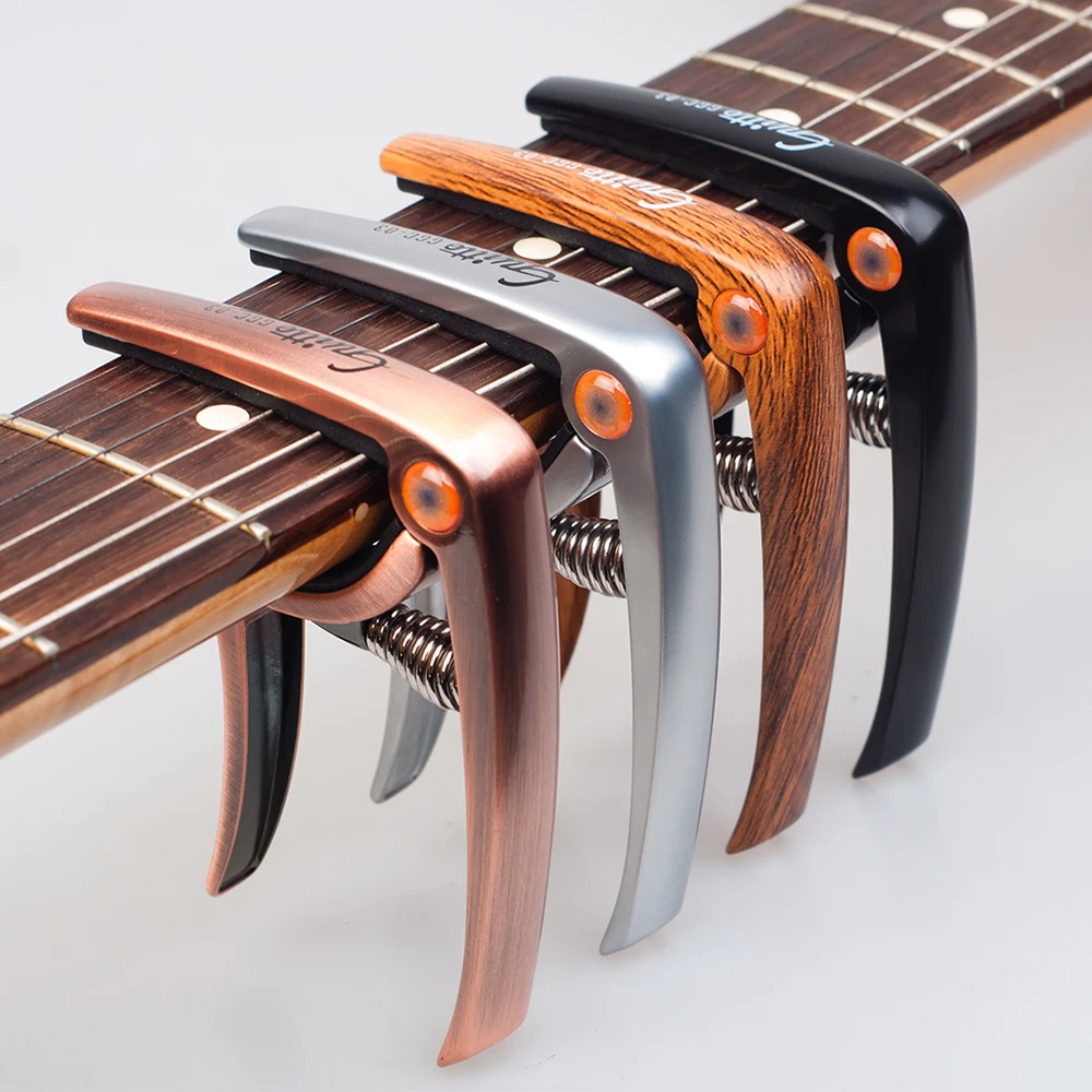 Фото Каподастр JOYO Guitto Series GGC-03 из высококачественного цинкового сплава с функцией снятия гвоздей для электрогитары и бас-гитары №1