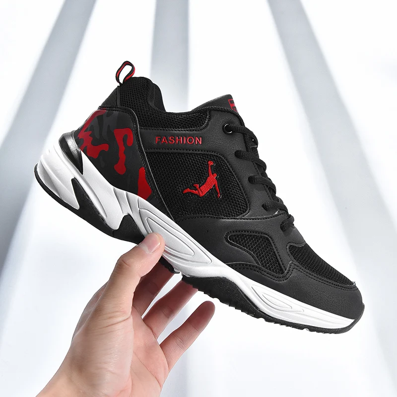 Running Shoes New Light Breathable Air Cushion Shoes Mesh Men Brand Outdoor Sport Shoes Women Fashion Sneakers 2023 Lace-up