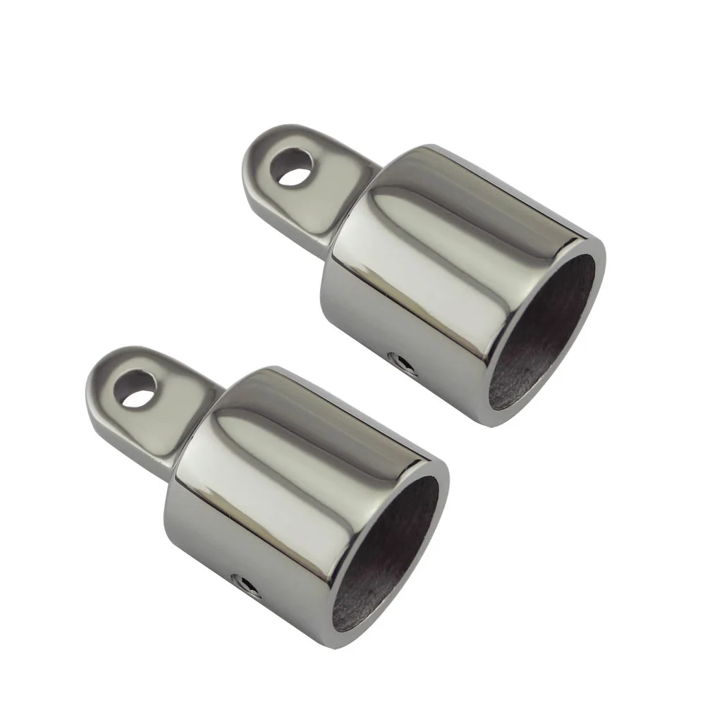 2 шт. верхняя крышка из нержавеющей стали 316 фитинги для бимини 22 мм 25 зеркальная