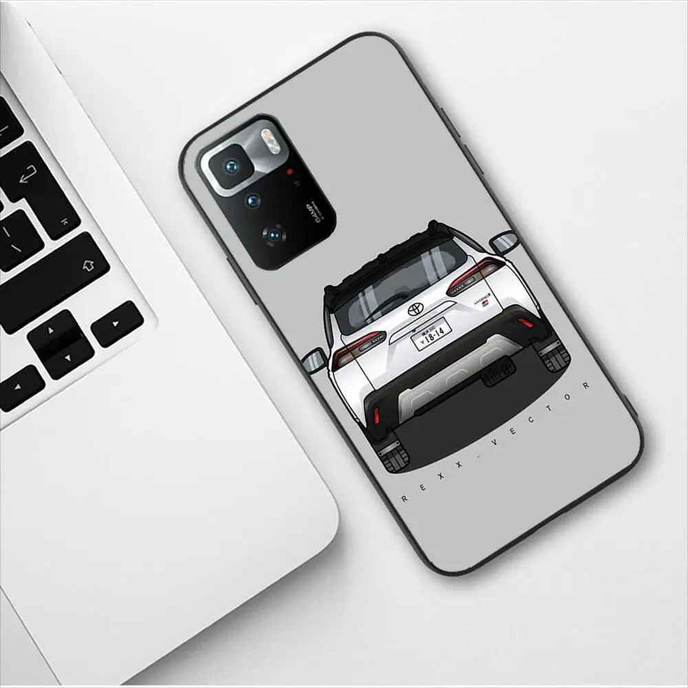 Mazda Sports Car New Fashion Black Phone Case For Redmi 9 9A 7A 10 8A 10A 8 Note 11 10S 7 11S Plus POCO X3 Pro Soft Phone Covers