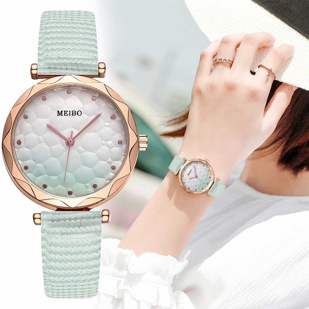 

Reloj mujer Модные женские конфеты Uhren Farbverlauf Skala ziperвт кварцевый Женский Повседневный Leder Uhr relogio feminino