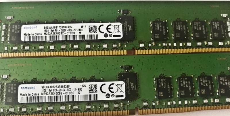 

RAM 16G 1RX4 PC4-2666V ECC REG Server Memory Stick M393A2K40CB2-CTD 1PCS