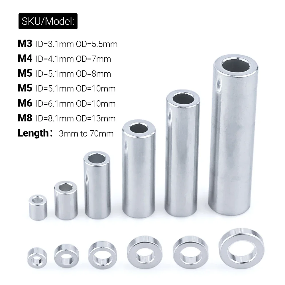 

Алюминиевые круглые проставки BULK-MAN 3D M3/M4/M5/M6/M8