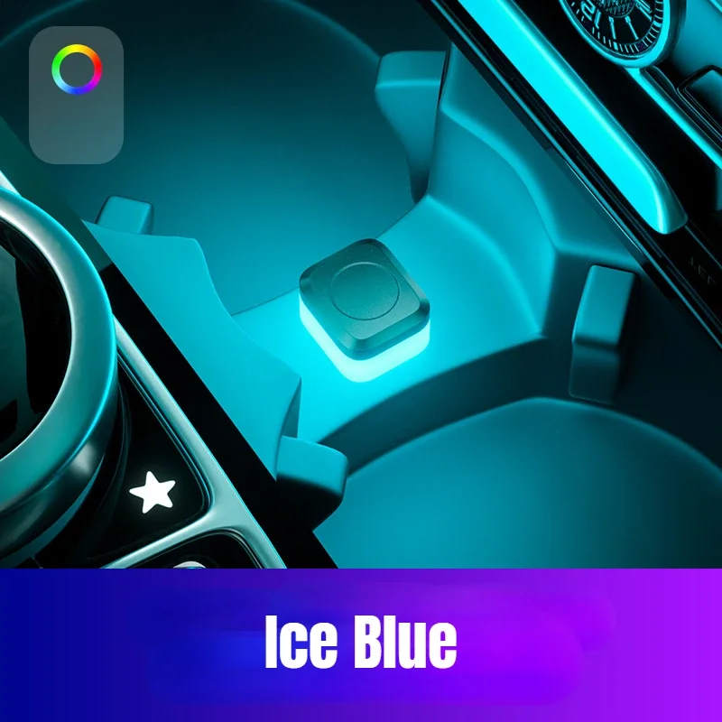 

1/2 шт. Универсальный автомобильный USB-светильник для декоративной подсветки салона, семейный светодиодный ночник 2026