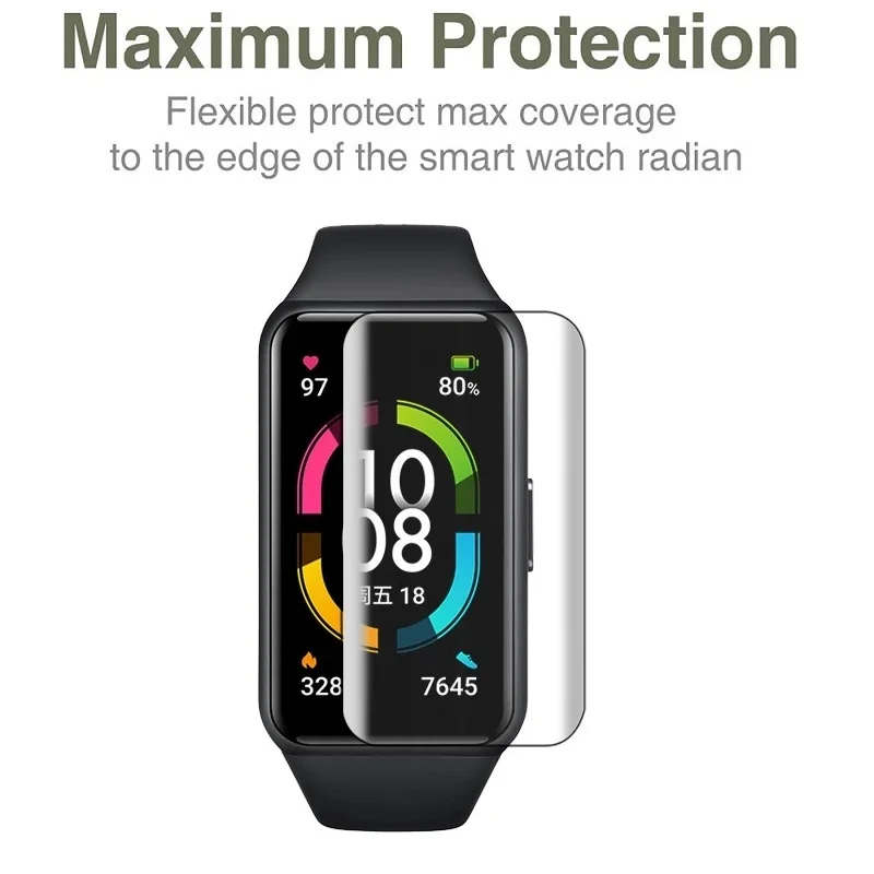 2 шт. Гидрогелевая Защитная пленка для Honor Band 6 5 4 (не стекло) Huawei Pro Talkband B6 B5 B3 экрана