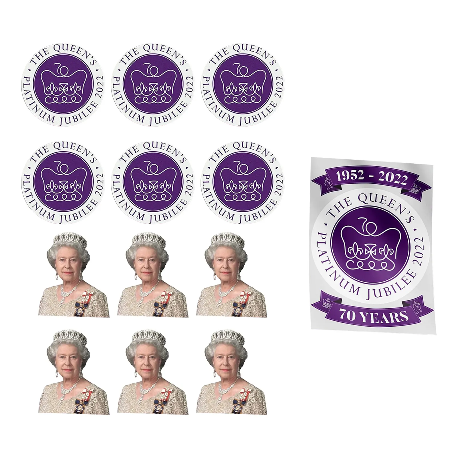 

Queen Elizabeth Happy 70th Birthday Cake Topper Her Majesty Anniversary Party Decoration Ideas Birthday Supplies