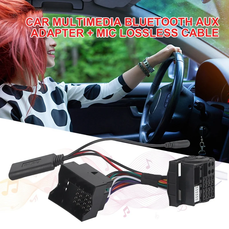 Автомобильное радио аудио музыкальное устройство Bluetooth 5 0 гарнитура Aux адаптер