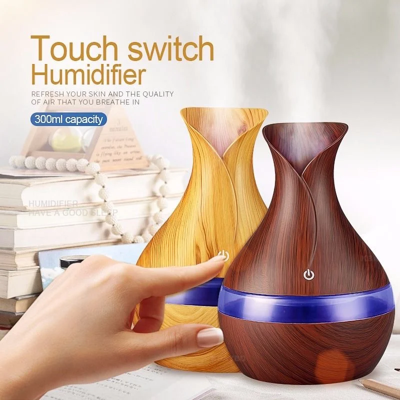 

New Xiaomi USB Ultrasonic Air Humidifier Aromatherapy Diffuser Essential Oil Portable Mini Humidifiers 300ml Mist Maker Defusers