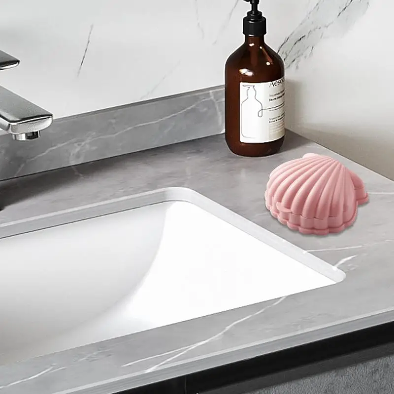 Коробка для мыла в форме морской ракушки самовыравнивающийся чехол мультяшный