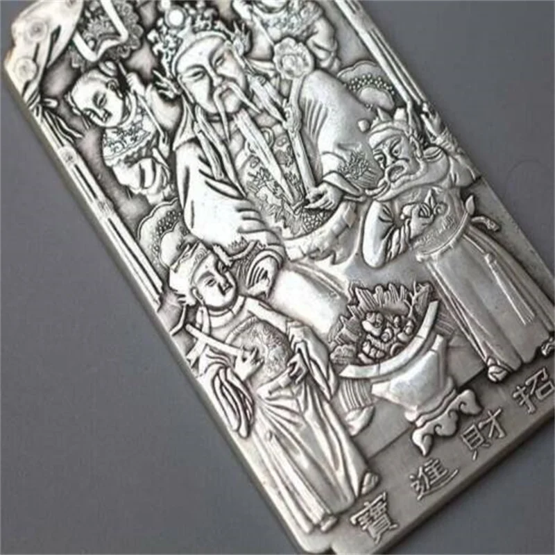 

Waist tag token China tibet Silver thanka statue Fengshui amulet