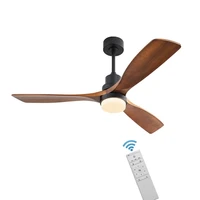 wholesale indoor dc abs 3 wooden blades 52 inch modern ceiling fan with light