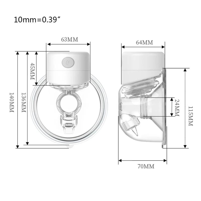New Silent Wearable Hands-Free Portable Milk Extractor Automatic Milker Portable Electric Breast Pump USB Rechargable images - 6