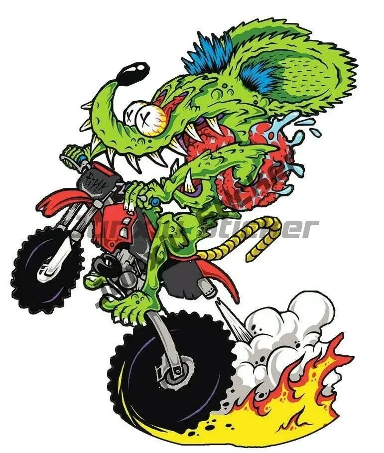 Забавные наклейки с изображением крыси мультяшный стержень наклейка крышкой