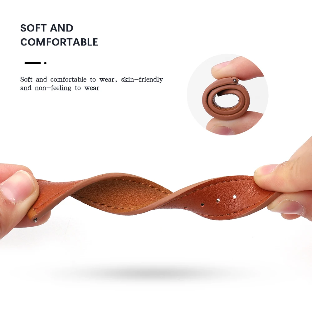 Real Leather Single Tour for iWatch band 38mm 42mm Business Sports loop on Apple smart watch se Strap 40mm 45 44mm Series 76543