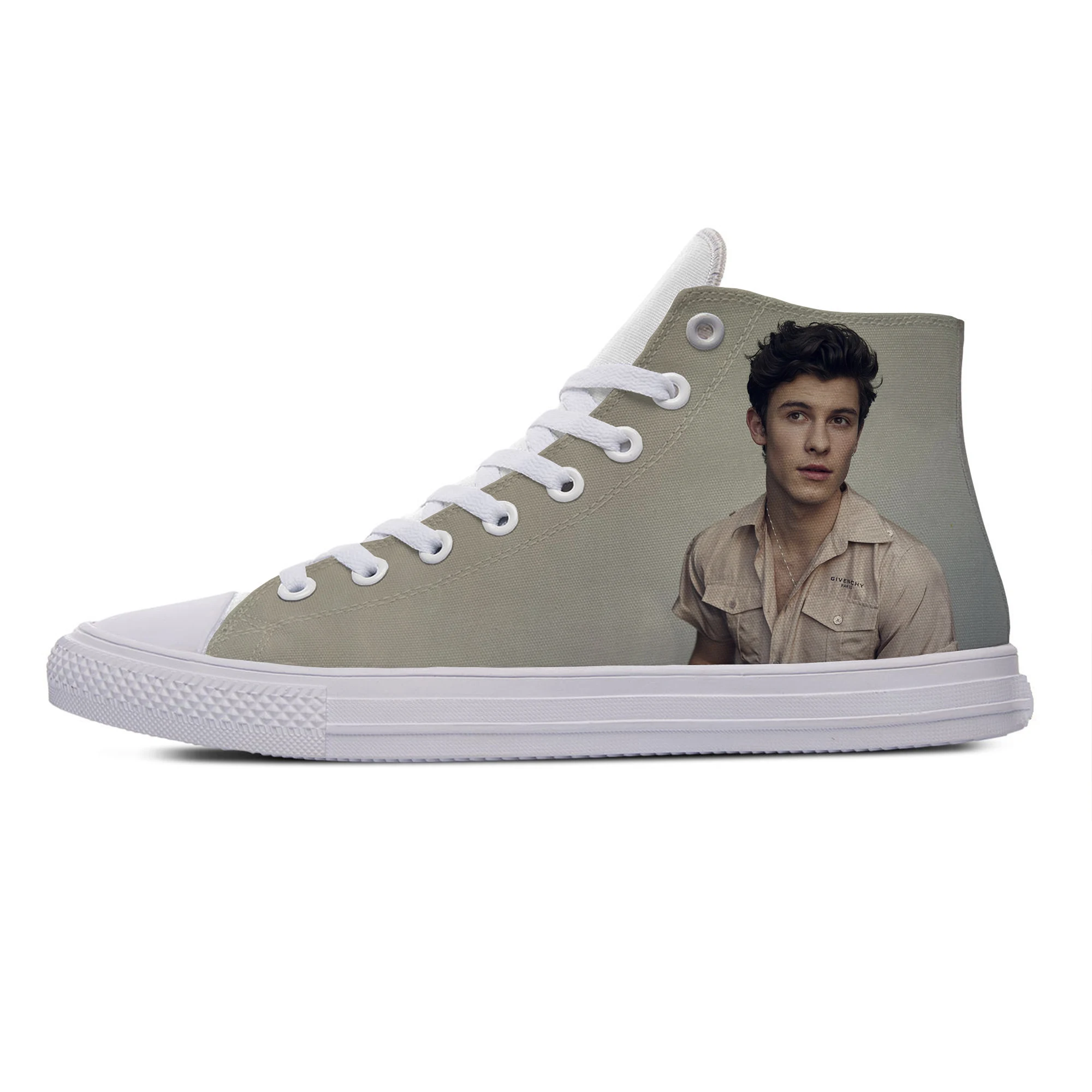 

Pop Singer Shawn Mendes Hot Cool Fashion Casual Cloth Shoes High Top Breathable Lightweight Sneakers 3D Print For Men Women