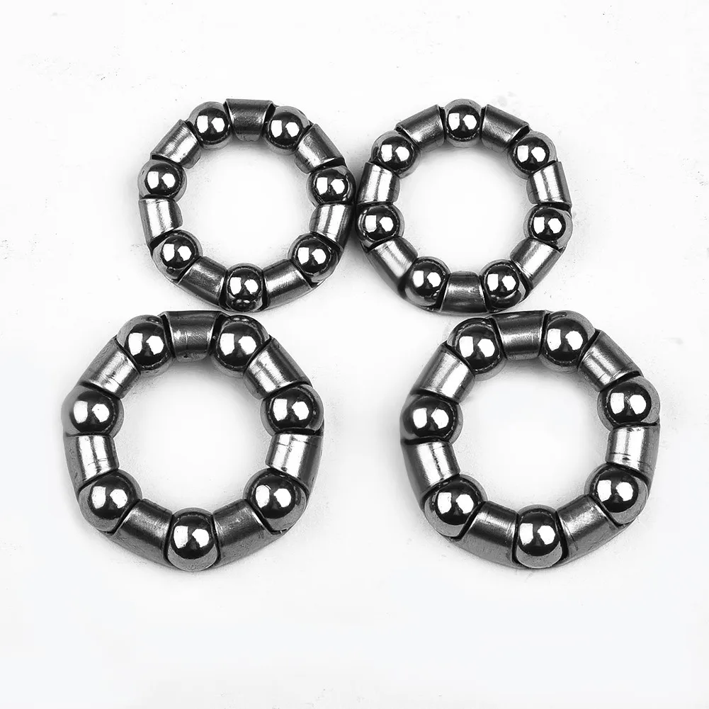 4pcs Mountain Road Bike Bicycle Full Set Wheel Hub Bearings 3/16" And 1/4" - Front And Rear (Pair) Steel Ball Rack images - 6