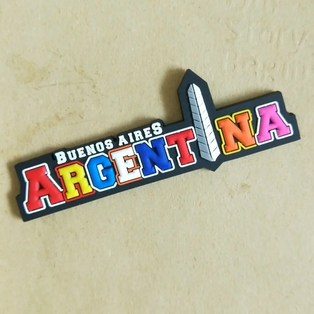 Аргентина Буэнос-Айрес туристический сувенир 3D резиновые буквы милые Стикеры -