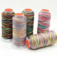 2pc multicolored sewing thread silk nylon strand rope braiding material colorful overlocking sewing machine garment accessories