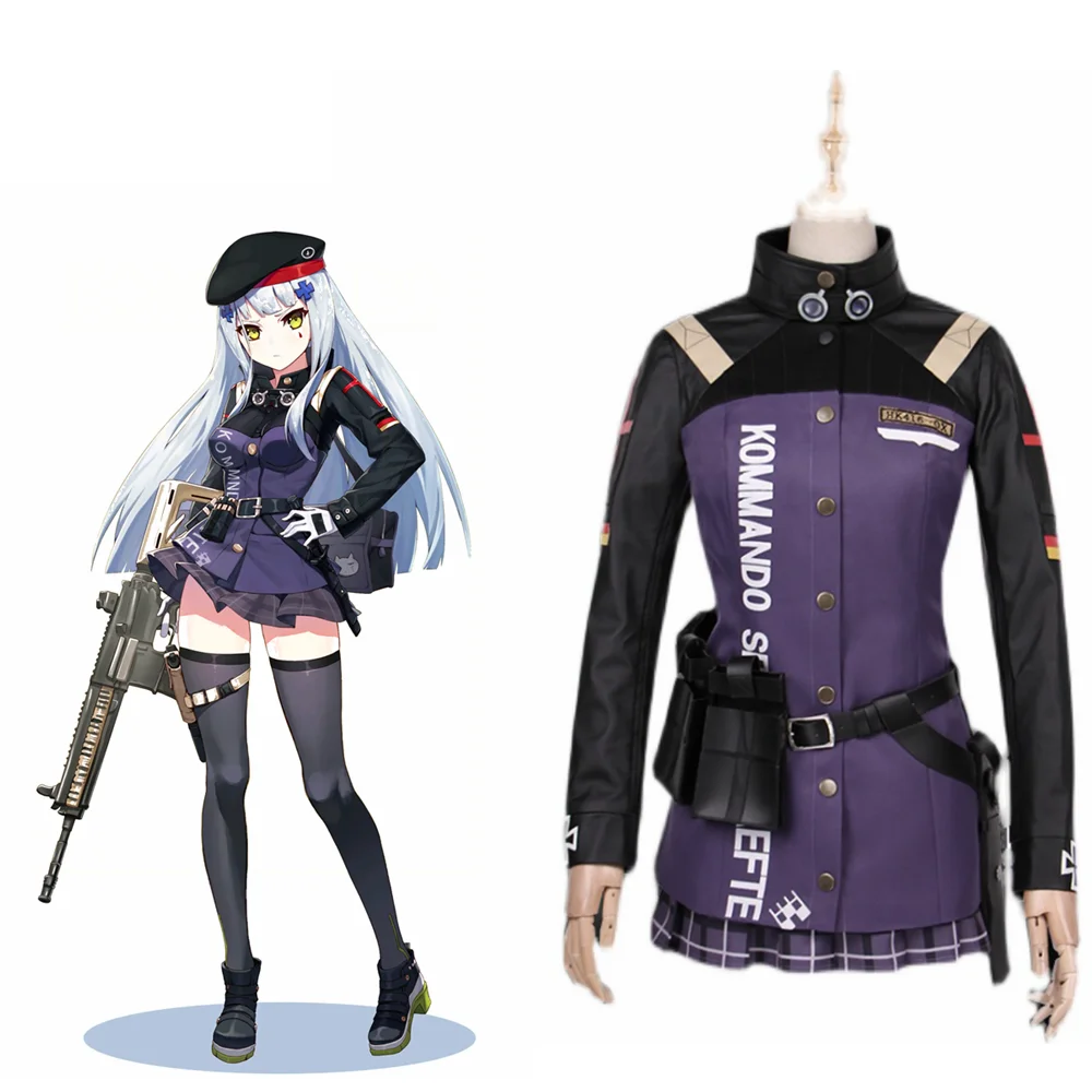 

Unisex Anime Cos Girls Frontline HK416 Cosplay Costumes Halloween Christmas Party Sets Uniform Suits