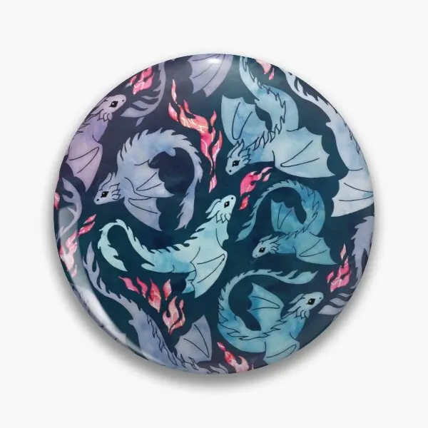 

Мягкая Металлическая Булавка в виде дракона огня, темно-бирюзового и фиолетового цвета, Забавный модный значок на воротник, милый значок на лацкан для влюбленных, мультяшный значок