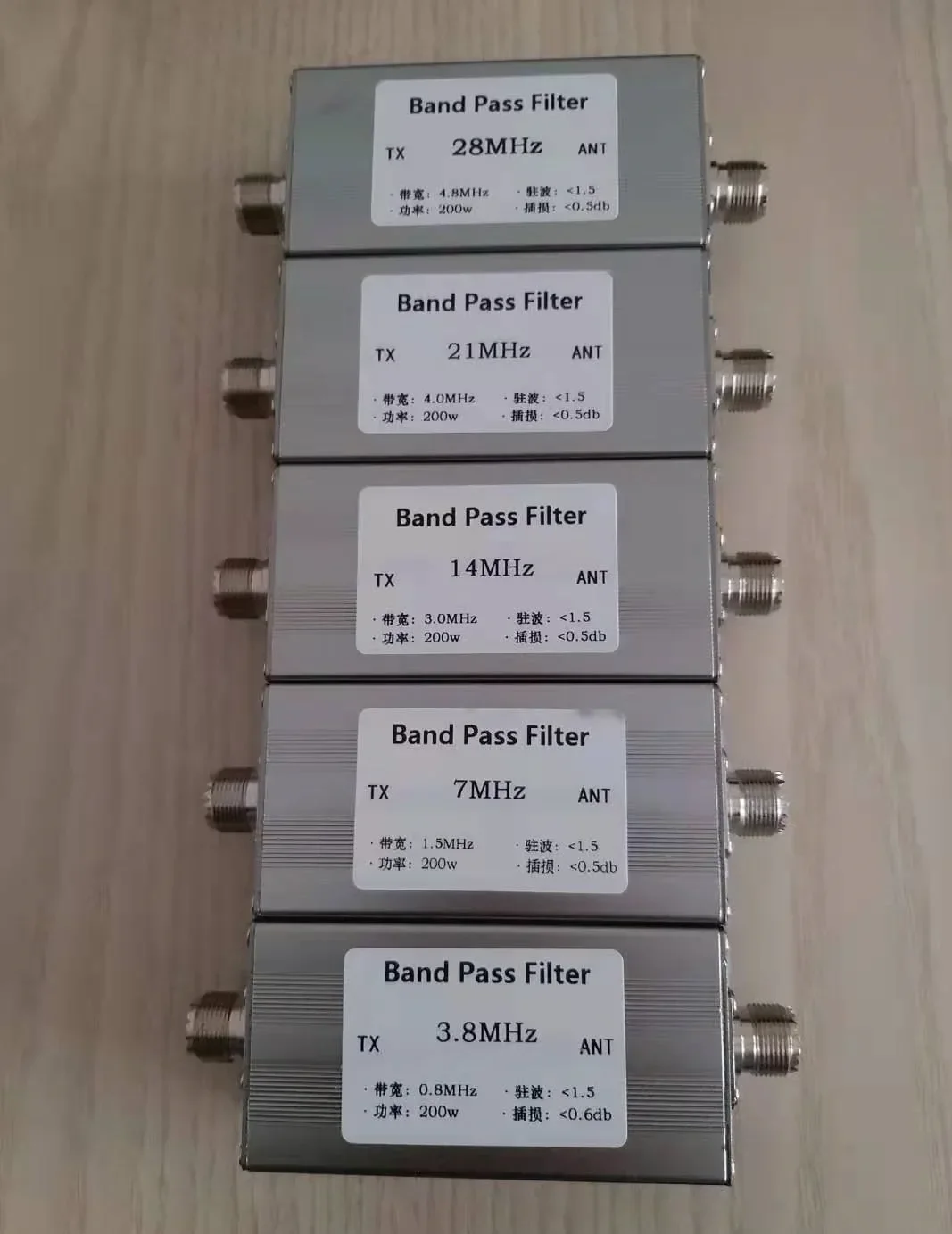 Высокочастотная изоляция HF 28 МГц полоса пропускания Женский фильтр M