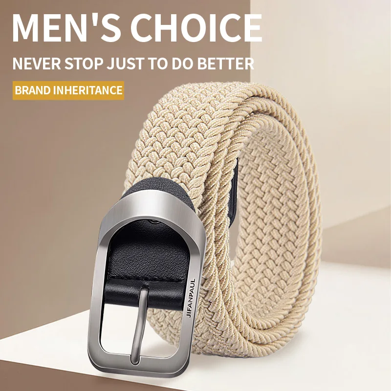 Мужской Универсальный Джинсовый Веб-ремень С Пряжкой На Люверсах