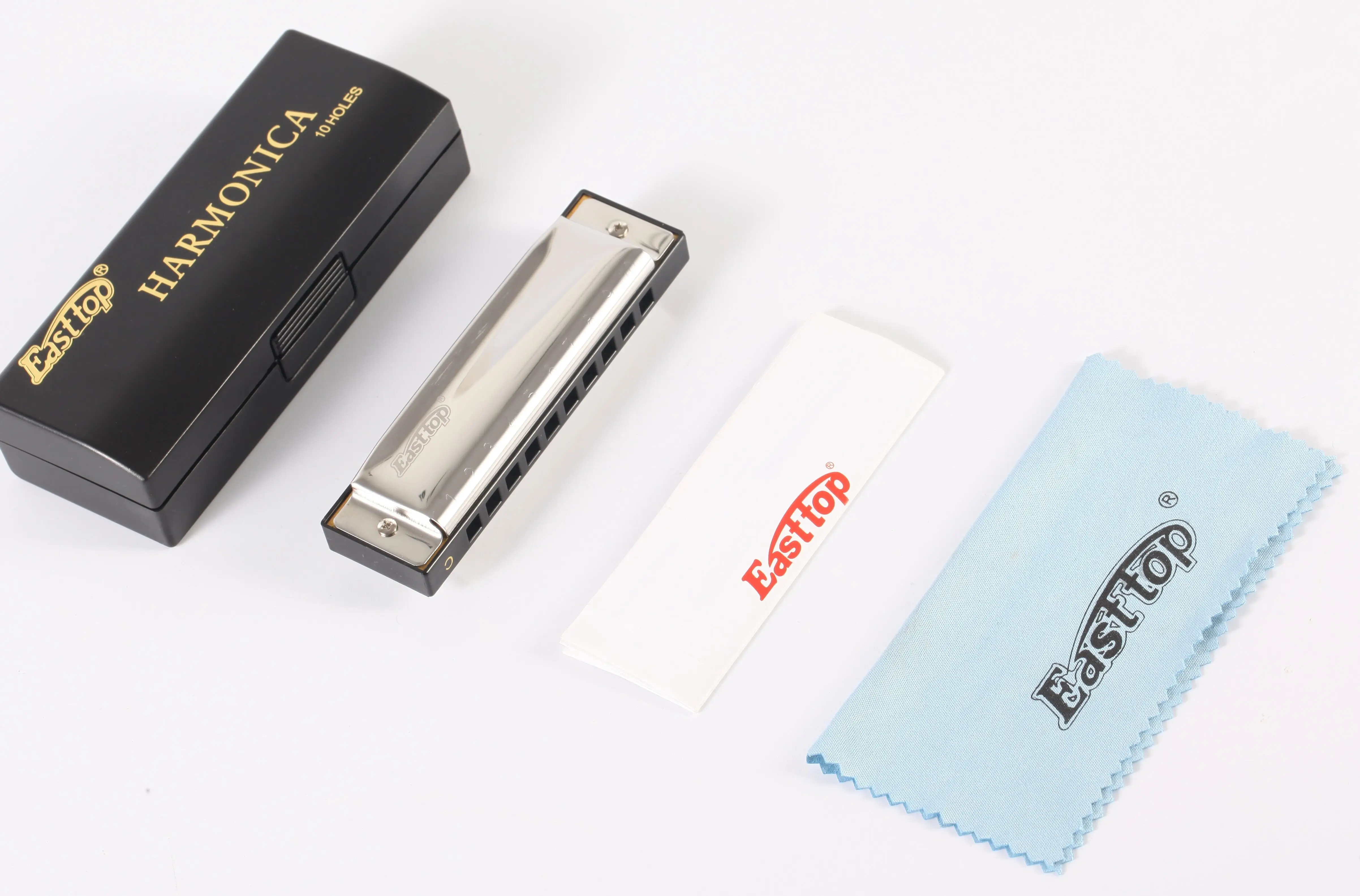 

Easttop T10-3 Harmonica 10 Hole Blues Harmonica Mouth Organ for Blues Rock Jazz Folk