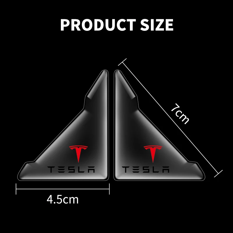 Прозрачная наклейка на углы двери автомобиля для Teslas Model 3, модель S X Y, стильный родстер, катушка инвадера, мод WYE K80, автомобильные аксессуары (art.: 3920c0807714f) - 3920c0807714f