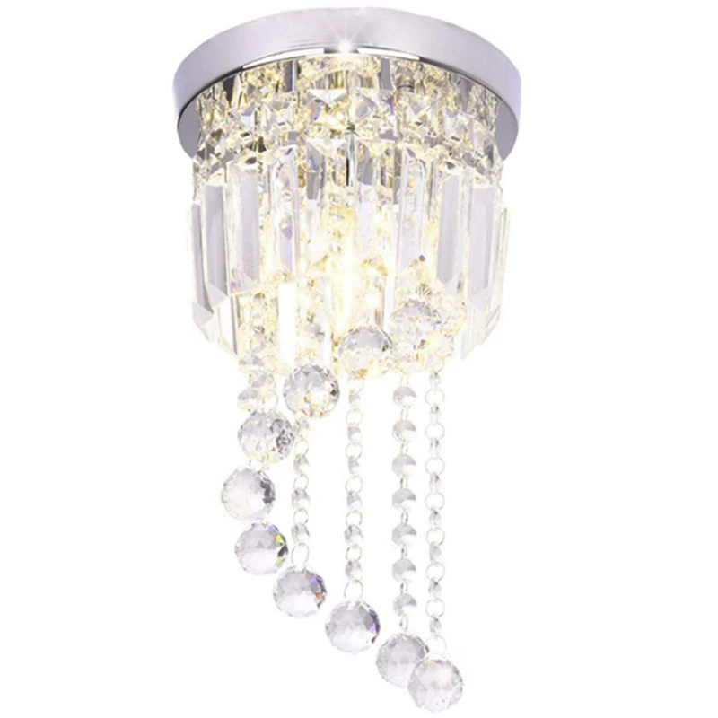 

Nordic Aisle Light Corridor Porch Balcony Simple And Modern Cloakroom Entrance Light Luxury Crystal Ceiling Lamps