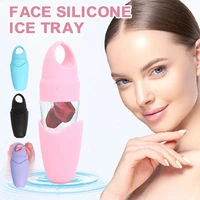 4 colors silicone ice massage cups reusable icing cooling cold massage roller freezable face massager for muscle cold therapy
