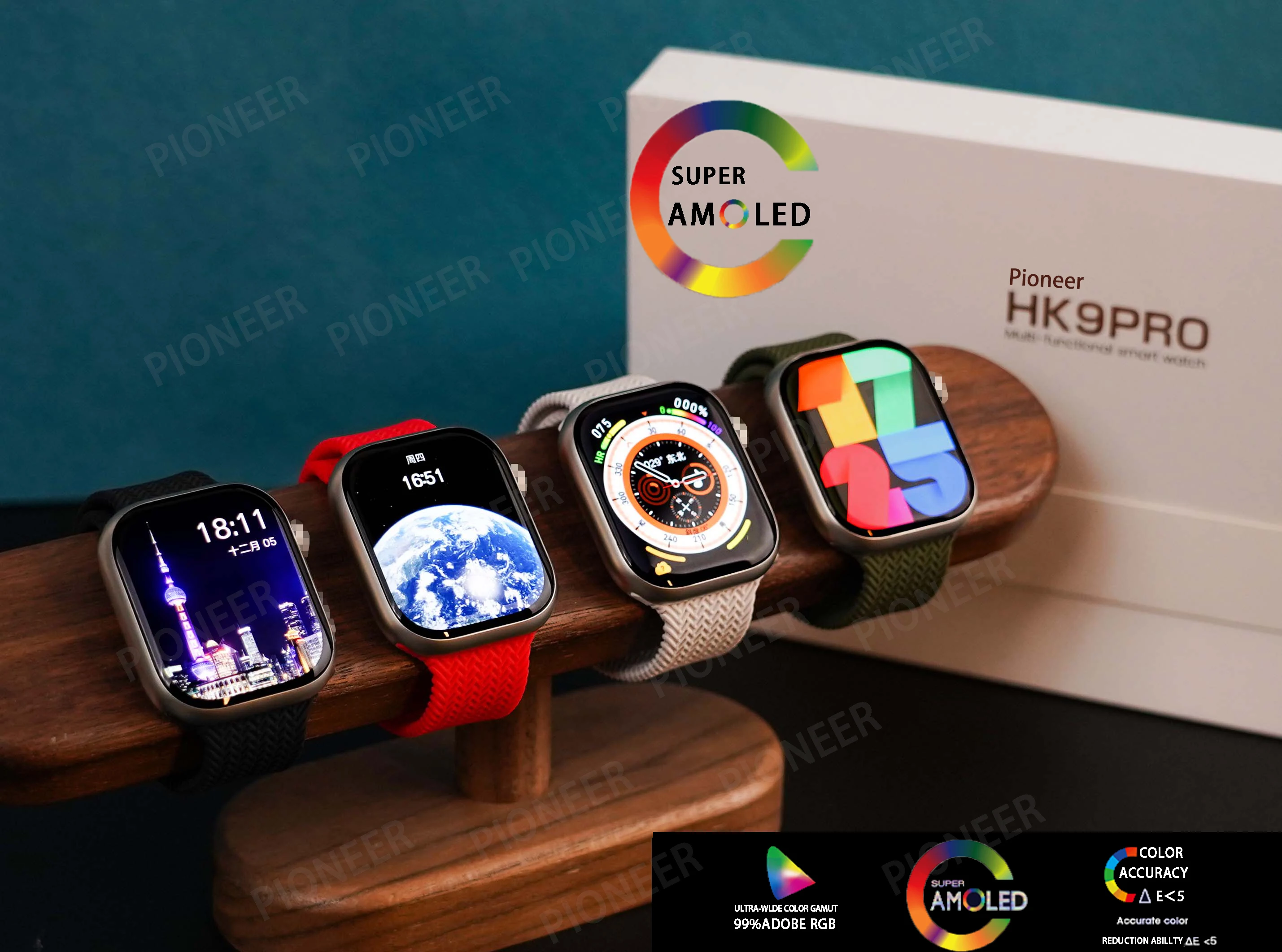 

Original HK9 PRO Smart Watch Series 8 2.02″ AMoled Infinite Screen Compass NFC Voice Assistant Woman Man Sports SmartWatch 2023
