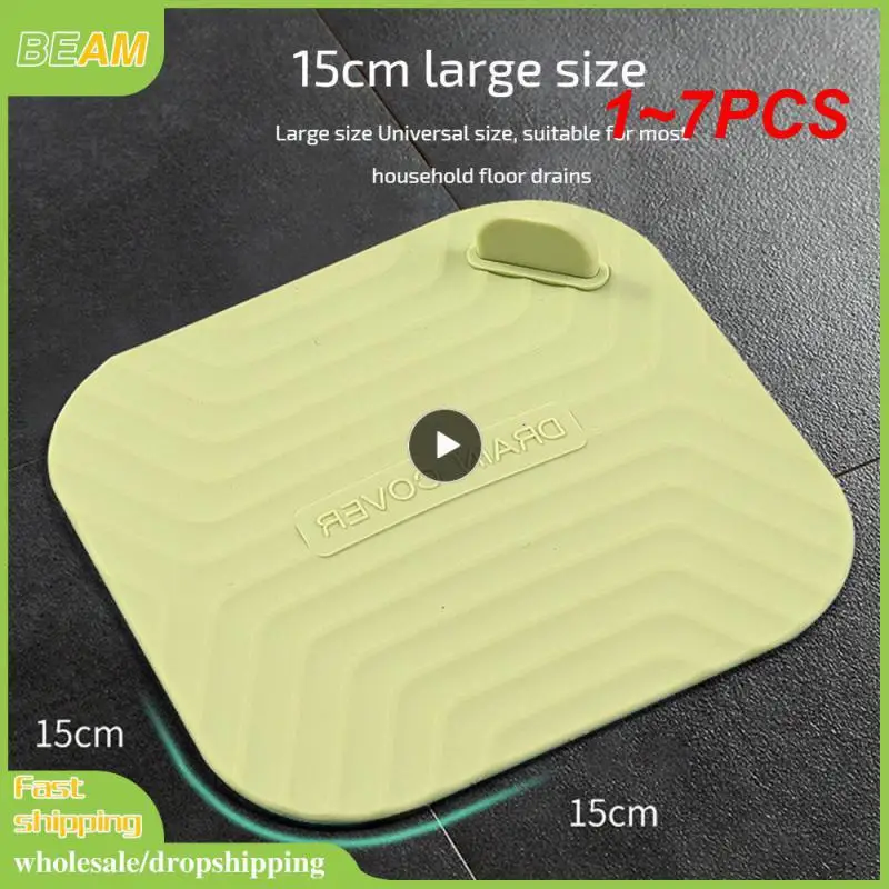 

1~7PCS Sewer Smell Removal Sealing Silicone Cover Floor Drain Deodorant Pad Floor Sink Drain Covers for Kitchen Bathroom