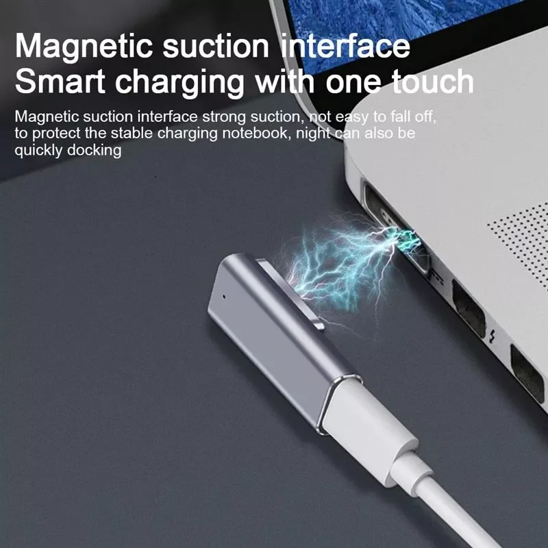 

C USB PD Adapter for MacBook Pro Air Type-C Cable DC5521 Female to Magnetic Cable USB-C To Magsafe2 Converter DC Jack Plug