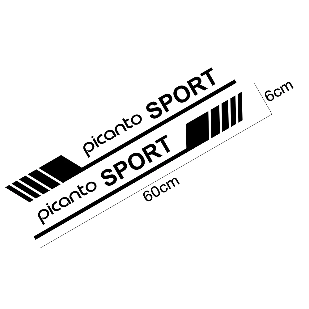Автомобильная боковая наклейка для Kia Sportage Rio Picanto Sorento Ceed Optima Soul Forte Cadenza K9