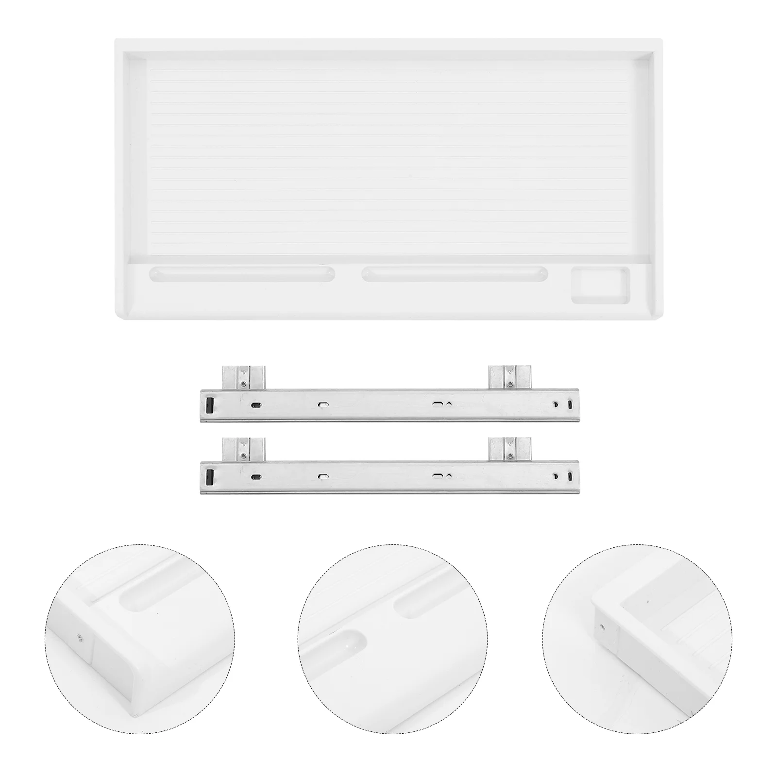 Keyboard Tray Desk Slide Out Sliding under Drawer Rack Stand Pp Pull Holder for