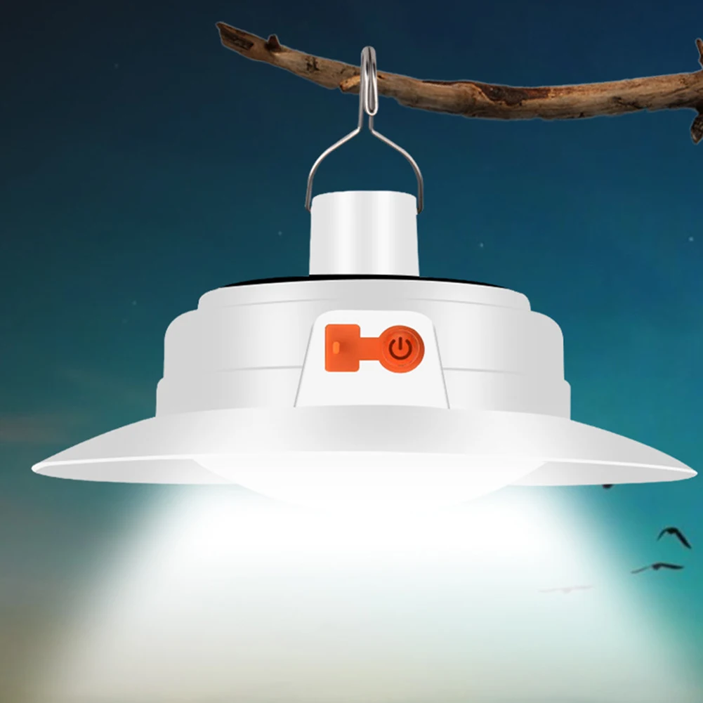 

Светодиодные фонари для кемпинга на солнечной батарее, многофункциональная водонепроницаемая лампа для кемпинга, с энергоэффективной рег...