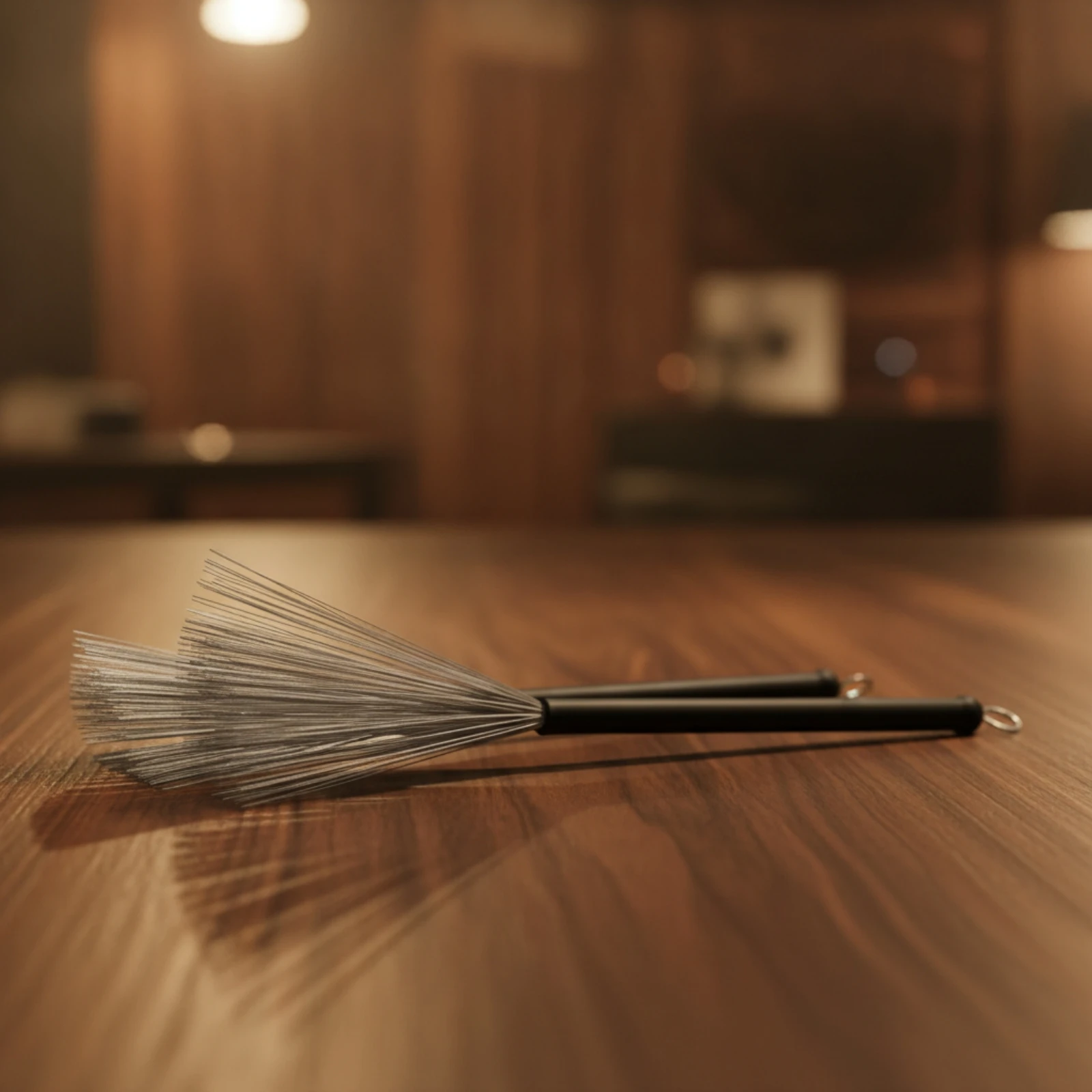 Фото Щетка для барабанов Jazz Drum Brush с пластиковой ручкой, гибкая и гладкая, аксессуар для музыкальных инструментов, подходит для барабанщиков и акустических сессий. №3
