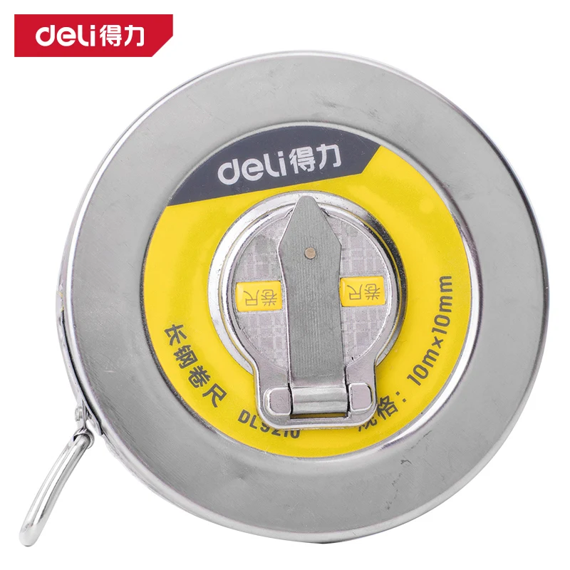

Рулетка Deli Стальная 10м/20м/30м