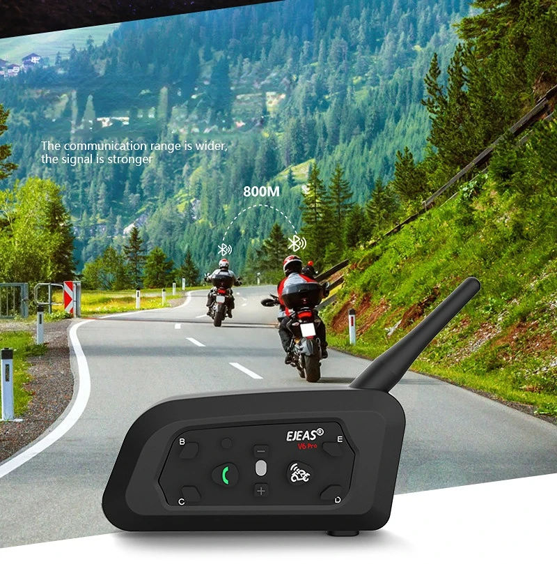 

Bluetooth-гарнитура для мотоциклетного шлема, 6 водителей, 1200 м