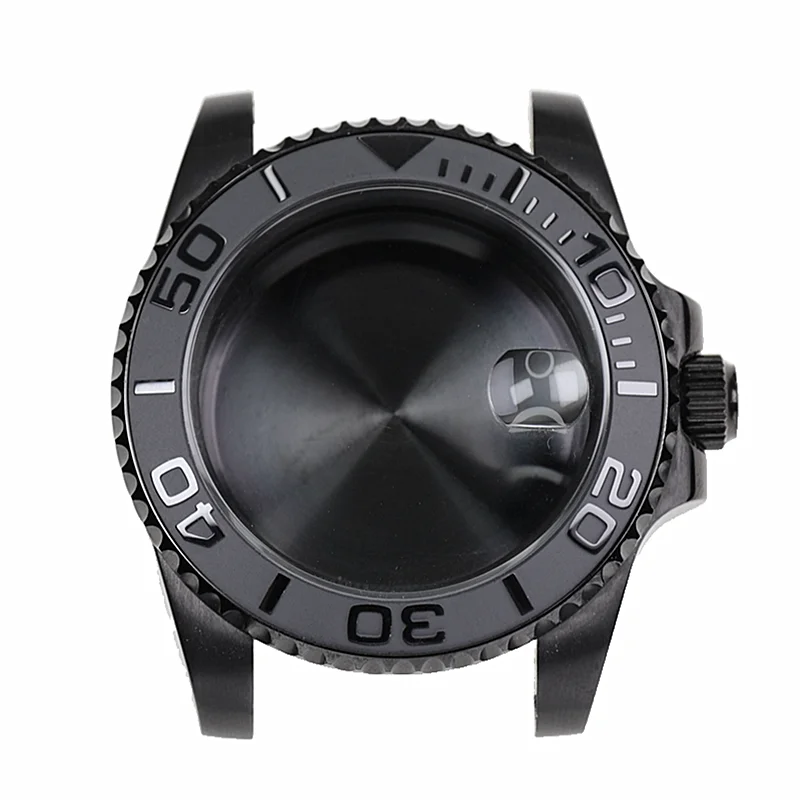 

Черная дизайнерская яхта, стильная фотография с сапфировым стеклом, водонепроницаемость для NH35 Nh36 Nh34, автоматические механические часы с механизмом